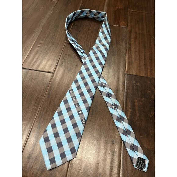 MLB Tampa Bay Rays Checkered Tie Blue One Size Adjustable Fit Active Sportswear - Picture 3 of 7